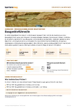 Vorschau: Berufsprofil Bauger&auml;tef&uuml;hrer/in als PDF