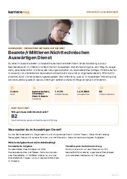 Vorschau: Berufsprofil Beamte/r Mittleren Nichttechnischen Ausw&auml;rtigen Dienst als PDF