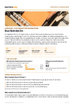 Vorschau: Berufsprofil Buchbinder/in als PDF