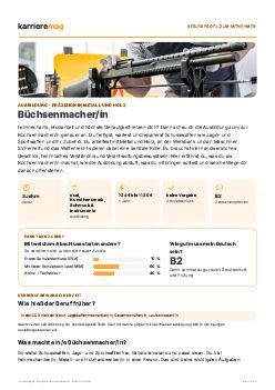 Vorschau: Berufsprofil B&uuml;chsenmacher/in als PDF