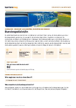 Vorschau: Berufsprofil Bundespolizist/in als PDF