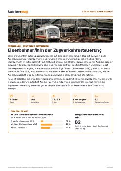 Vorschau: Berufsprofil Eisenbahner/in in der Zugverkehrssteuerung als PDF