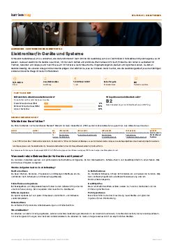 Vorschau: Berufsprofil Elektroniker/in Ger&auml;te und Systeme als PDF