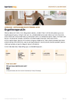 Vorschau: Berufsprofil Ergotherapeut/in als PDF
