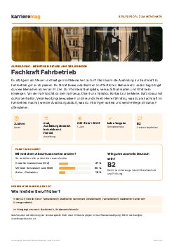 Vorschau: Berufsprofil Fachkraft Fahrbetrieb als PDF