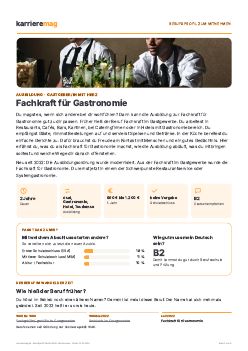 Vorschau: Berufsprofil Fachkraft f&uuml;r Gastronomie als PDF