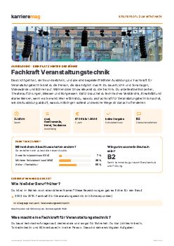Vorschau: Berufsprofil Fachkraft Veranstaltungstechnik als PDF