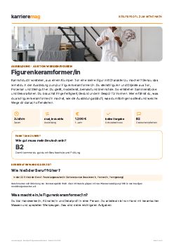 Vorschau: Berufsprofil Figurenkeramformer/in als PDF