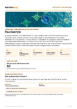 Vorschau: Berufsprofil Fischwirt/in als PDF