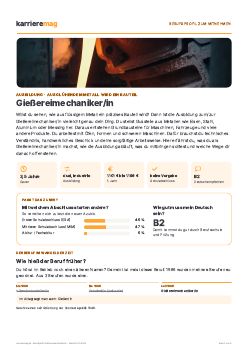 Vorschau: Berufsprofil Gie&szlig;ereimechaniker/in als PDF