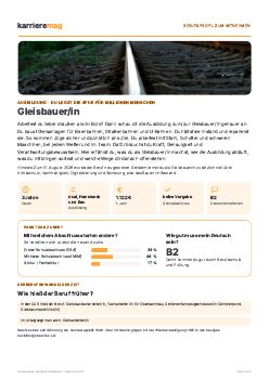 Vorschau: Berufsprofil Gleisbauer/in als PDF