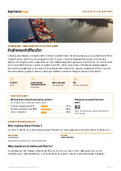 Vorschau: Berufsprofil Hafenschiffer/in als PDF