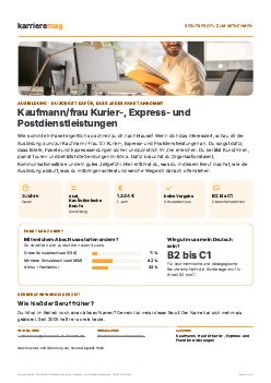 Vorschau: Berufsprofil Kaufmann/frau Kurier-, Express- und Postdienstleistungen als PDF