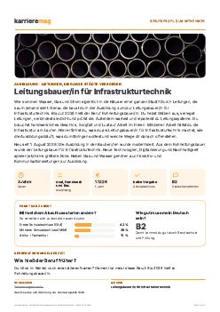 Vorschau: Berufsprofil Leitungsbauer/in f&uuml;r Infrastrukturtechnik als PDF
