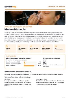 Vorschau: Berufsprofil Maskenbildner/in als PDF