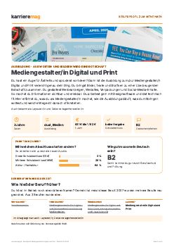 Vorschau: Berufsprofil Mediengestalter/in Digital und Print als PDF