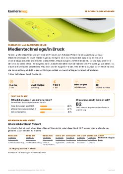 Vorschau: Berufsprofil Medientechnologe/in Druck als PDF