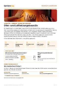Vorschau: Berufsprofil Ofen- und Luftheizungsbauer/in als PDF
