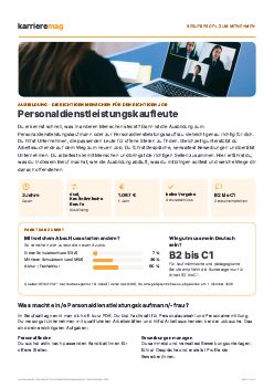 Vorschau: Berufsprofil Personaldienstleistungskaufleute als PDF