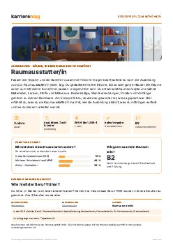 Vorschau: Berufsprofil Raumausstatter/in als PDF