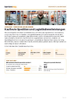 Vorschau: Berufsprofil Kaufleute Spedition und Logistikdienstleistungen als PDF